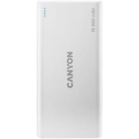 CANYON CNE-CPB1008W bílá / Powerbanka / 10000mAh / 1x microUSB / 1x Lightning / 2x USB-A 