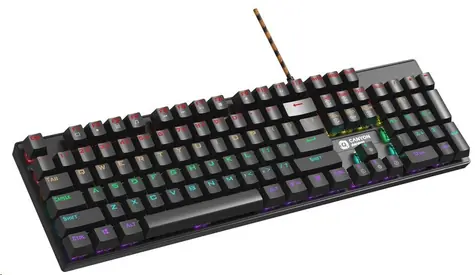 CANYON CND-SKB4-CS / herní drátová klávesnice / mechanická / RGB / 104 kláves / CZ/SK layout  