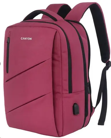 CANYON BPE-5 růžová batoh pro notebook 15.6