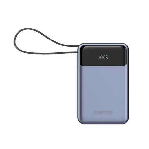 CANYON CNS-CPB600DG šedá / Powerbanka / 20000mAh / PD 65W / 2x USB-C / 1x USB-A