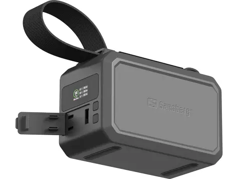 Sandberg Survivor Powerbanka černá / 40000 mAh / PD 100W / svítilna / 2x USB-C & 1x USB-A