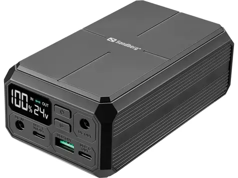 Sandberg Powerbanka pro notebooky černá / 27000mAh / PD 100W + DC + 2x USB-C + 1x USB-A