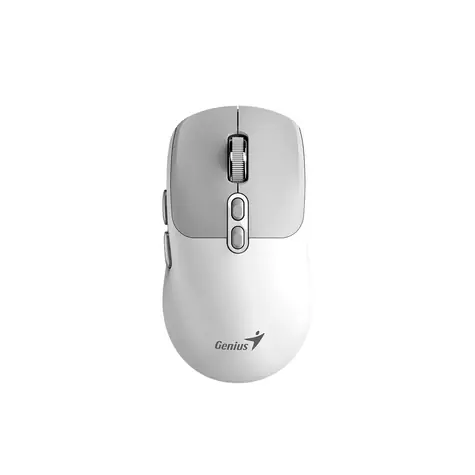 GENIUS NX-8080S bílo-šedá / Optická bezdrátová myš / 1600 dpi / Copilot / 7 tlačítek / 1x AA