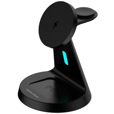 Mobile Origin 3in1 Wireless Magnetic Stand PW9 černá / Bezdrátová nabíječka 3v1