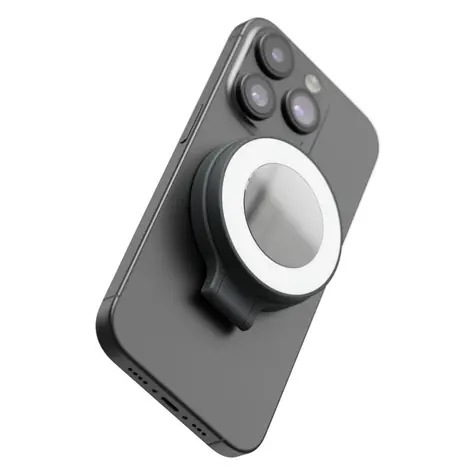 ShiftCam SnapPocket Light černá / kapesní LED ring světlo na telefon s držákem