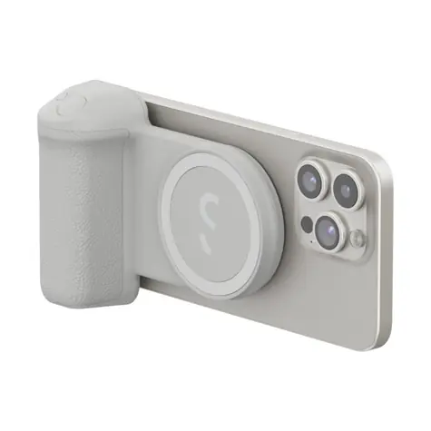 ShiftCam SnapGrip Pro bílá / Foto nástavec se spouští & powebanka / MagSafe