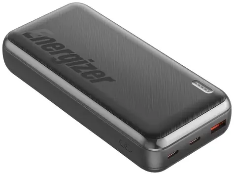 Energizer UE20055PQ powerbanka černá / 20000mAh / 22.5W (20W) / 5V / 3A / 2x USB-C & 1x USB-A