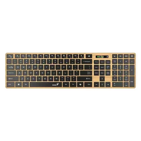 GENIUS Slimstar 7250BT černá / bezdrátová klávesnice / 2.4GHz + BT5.0 / Copilot / CZ+SK layout