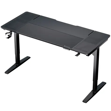 ThunderX3 LAB-X černá / Herní elektrický nastavitelný stůl / 170 x 75 cm / 75-120 cm / nosnost až 80 kg