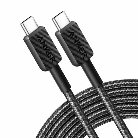 Anker 322 kabel černý / USB-C - USB-C / 1.8m / 60W 