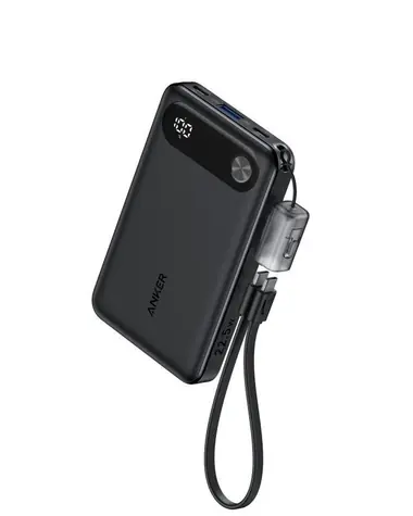 Anker 10000mAh Powerbanka černá / 22.5W / 2x USB-C / 1x USB-A / 1x Lightning