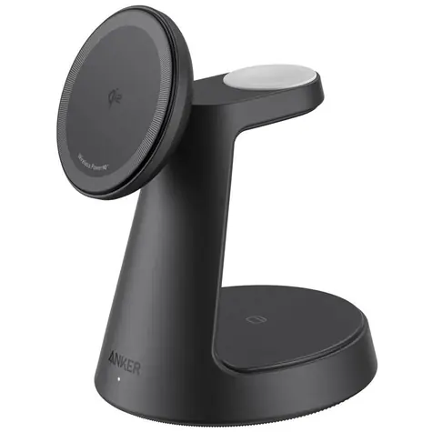Anker MagGo B25M4 Bezdrátová nabíječka 3v1 černá / USB-C / 15W 