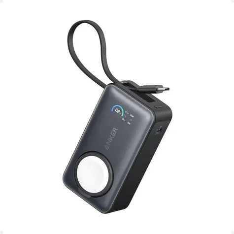 Anker MagGo 10000mAh černá / Bezdrátová powerbanka / 35W / s kabelem USB-C / USB-C