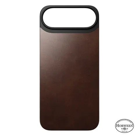 Nomad Magnetic Leather Back Magsafe zadni kryt pro Apple iPhone Air rustic brown (Horween)