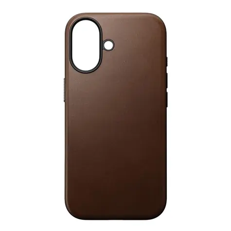 Nomad Modern Leather Case kožený kryt pro Apple iPhone 17 hnědá