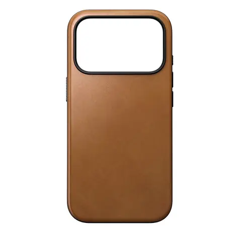 Nomad Modern Leather Case kožený kryt pro Apple iPhone 17 Pro english tan