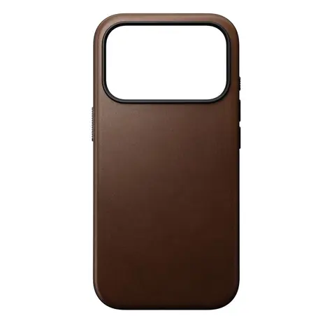 Nomad Modern Leather Case kožený kryt pro Apple iPhone 17 Pro hnědá