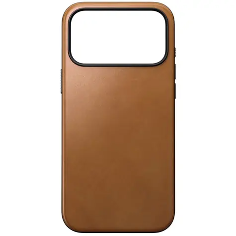 Nomad Modern Leather Case kožený kryt pro Apple iPhone 17 Pro Max english tan