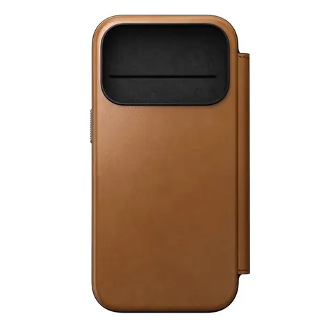 Nomad Modern Leather Folio pouzdro pro Apple iPhone 17 Pro english tan