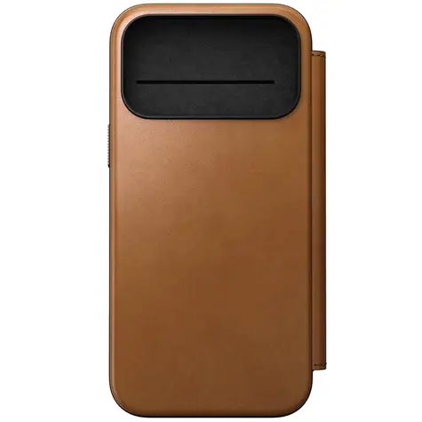 Nomad Modern Leather Folio pouzdro pro Apple iPhone 17 Pro Max english tan