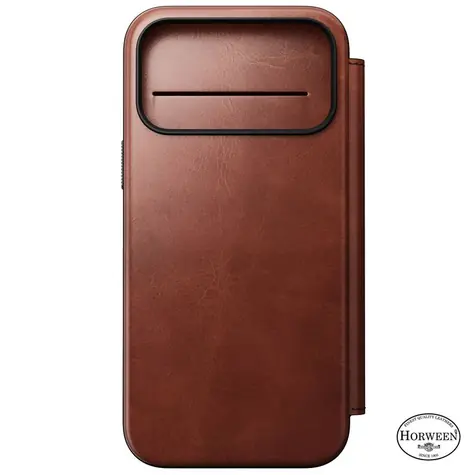 Nomad Modern Leather Folio pouzdro pro Apple iPhone 17 Pro Max olde Dublin (Horween)