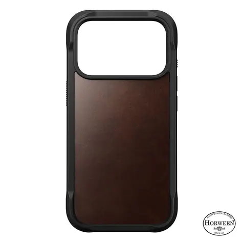 Nomad Rugged Leather Case pouzdro pro Apple iPhone 17 Pro rustic brown (Horween) 