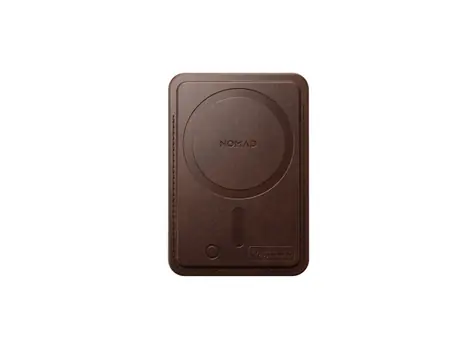 Nomad Leather Mag Wallet with Find My Tracking brown