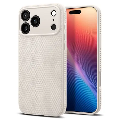 Spigen Liquid Air zadní kryt pro Apple iPhone 17 Pro natural titanium