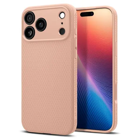 Spigen Liquid Air zadní kryt pro Apple iPhone 17 Pro Max rose titanium