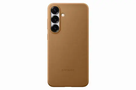 Samsung Ochranný kryt z veganské kůže pro Galaxy S25+ Brown