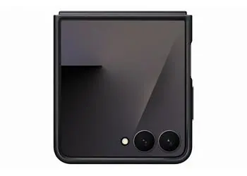 Samsung Ochranný kryt z veganské kůže Flip7 Black