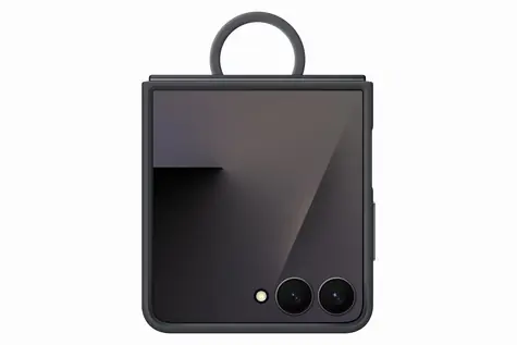 Samsung Silikonový kryt s držákem na prst Flip7 Black