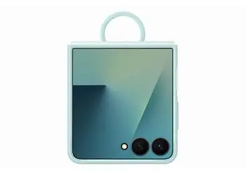 Samsung Silikonový kryt s držákem na prst Flip7 Mint