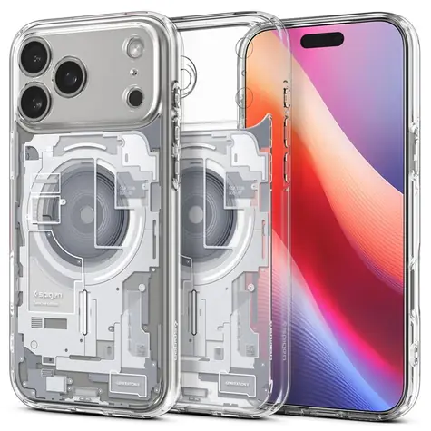 Spigen Ultra Hybrid MagSafe ochranný kryt pro Apple iPhone 17 Pro zero one white 