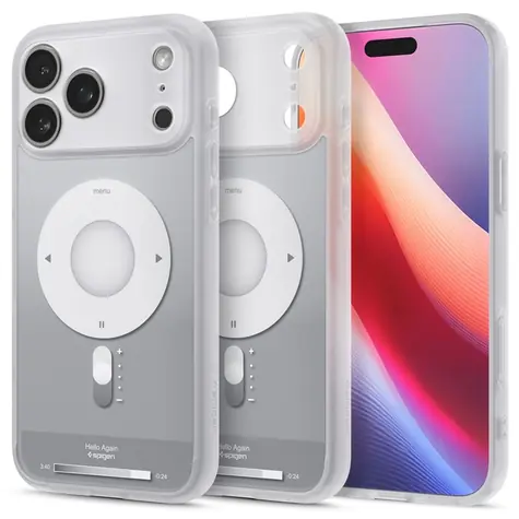 Spigen Ultra Hybrid MagSafe ochranný kryt pro Apple iPhone 17 Pro classic silver