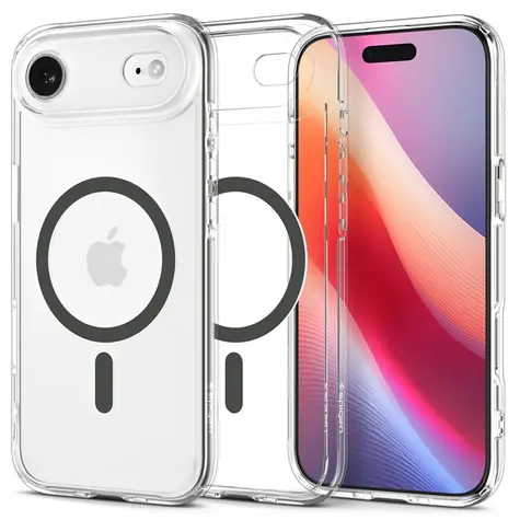 Spigen Ultra Hybrid MagSafe ochranný kryt pro Apple iPhone Air clear graphite