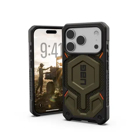 UAG Monarch Pro Kevlar zadní kryt pro Apple iPhone 17 Pro Element Green