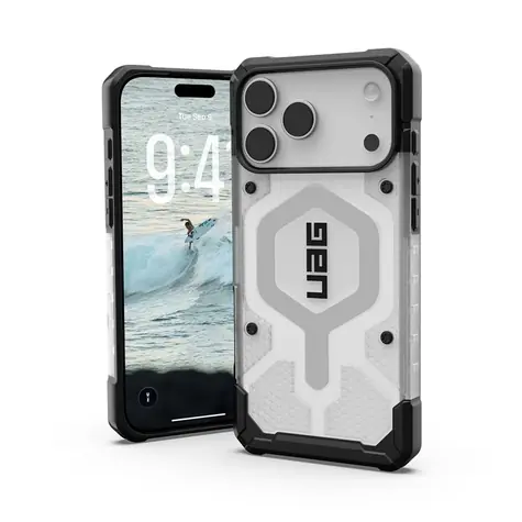 UAG Pathfinder Clear Magsafe zadní kryt pro Apple iPhone 17 Pro Max stříbrná