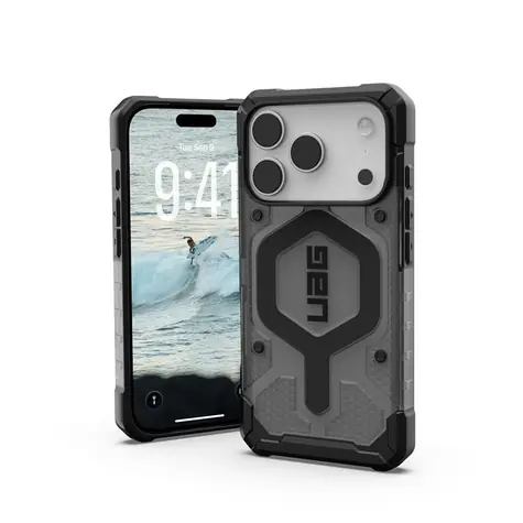 UAG Pathfinder Clear Magsafe zadní kryt pro Apple iPhone 17 Pro šedo-černá