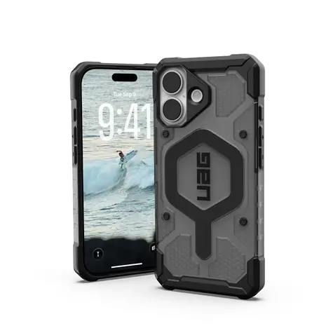 UAG Pathfinder Clear Magsafe zadní kryt pro Apple iPhone 17 šedo-černá