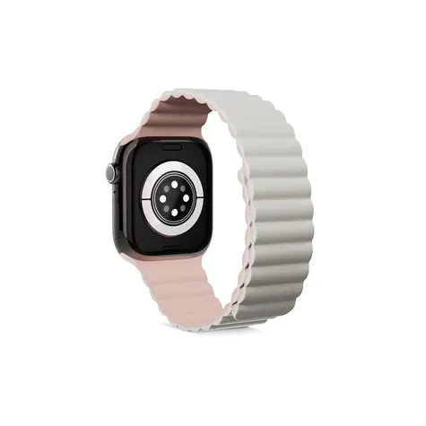 Epico Watch Strap Magnetic pro  Watch SE (40mm)/Series 1-9 (38/40/41mm) 10-11 (42mm) šedo-růžová