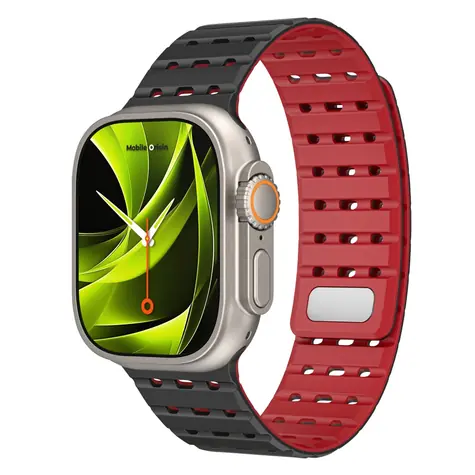 Mobile Origin Magnetic Strap Apple Watch 49mm/46mm/45mm/44mm černá/červená