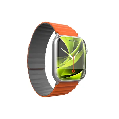 Mobile Origin Magnetic Strap Apple Watch 49mm/46mm/45mm/44mm šedá/oranžová