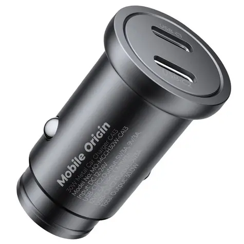 Mobile Origin Metal Car Charger 30W CA13 / 2x USB-C