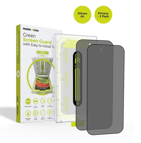 Mobile Origin Screen Guard s aplikátorem pro Apple iPhone Air / 2 kusy / Privátní sklo