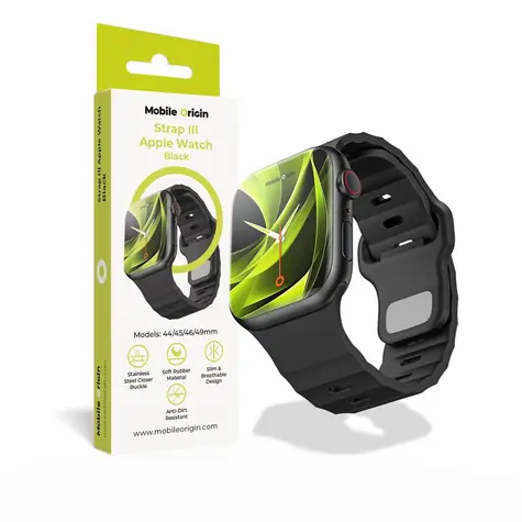 Mobile Origin Strap III řemínek pro Apple Watch 49mm/46mm/45mm/44mm černá