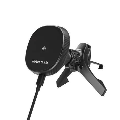 Mobile Origin Bezdrátová autonabíječka černá Qi2 / CA15 / Kompatibilní s Magsafe