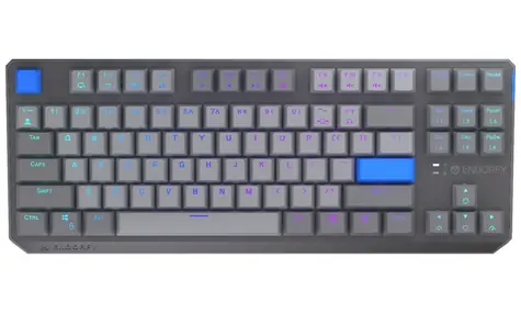 Endorfy Thock V2 TKL Wireless šedá / Herní klávesnice / Bezdrátová / Endorfy Yellow / BT&2.4GHz / US layout / 87 kláves