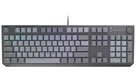 Endorfy Thock V2 CZ šedá / Herní klávesnice / Drátová / Endorfy Red / USB / CZ layout / 104 kláves