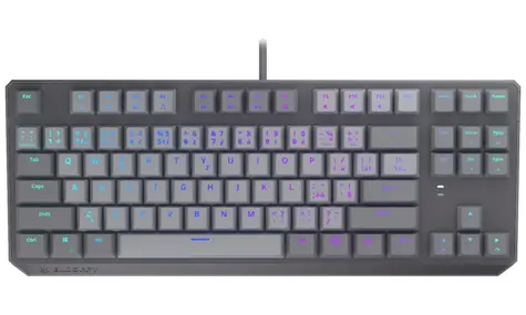Endorfy Thock V2 TKL CZ šedá / Herní klávesnice / Drátová / Endorfy Red / USB / CZ layout / 87 kláves